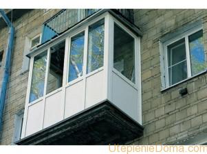 Остекление и утепление балкона фото