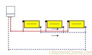 Схема отопления с электрокотлом и насосом